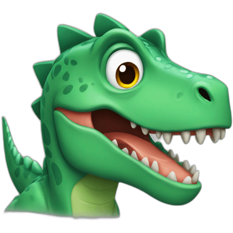 Dinosaur criyng emoji