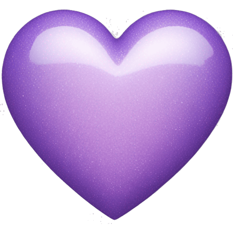 Pastel purple heart with the little sparkle on it emoji