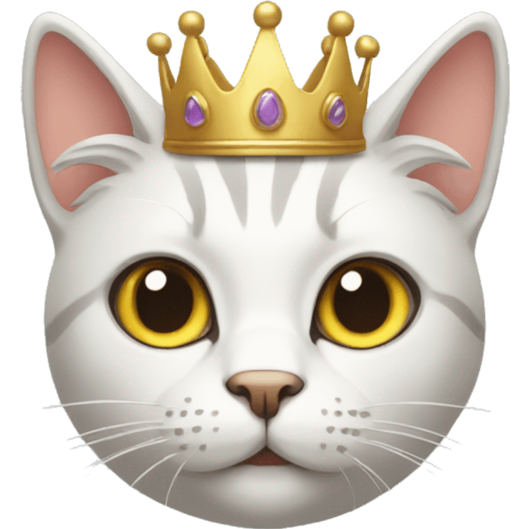 Cat with crown emoji