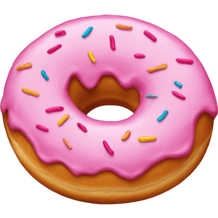 donut with pink frosting emoji