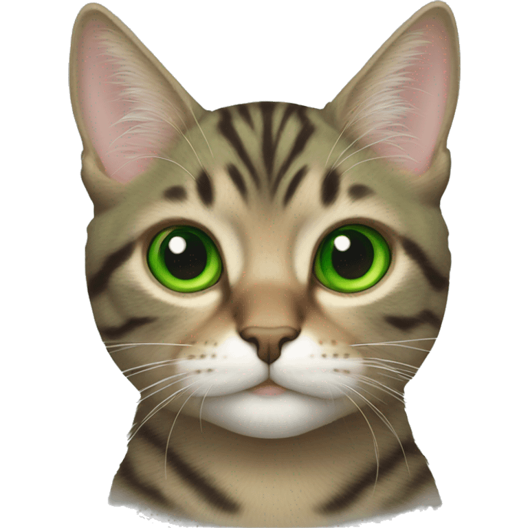 multicolor cat green eyes  emoji