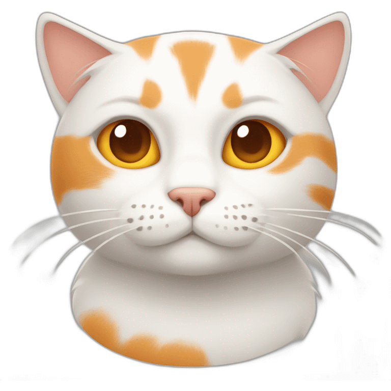 orange and white cat emoji