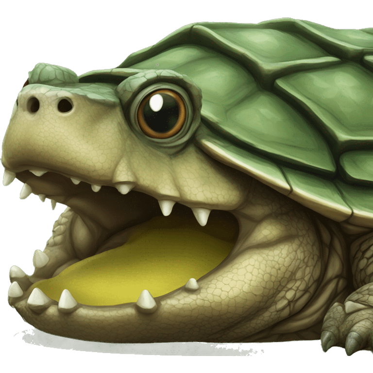 Alligator snapping turtle emoji