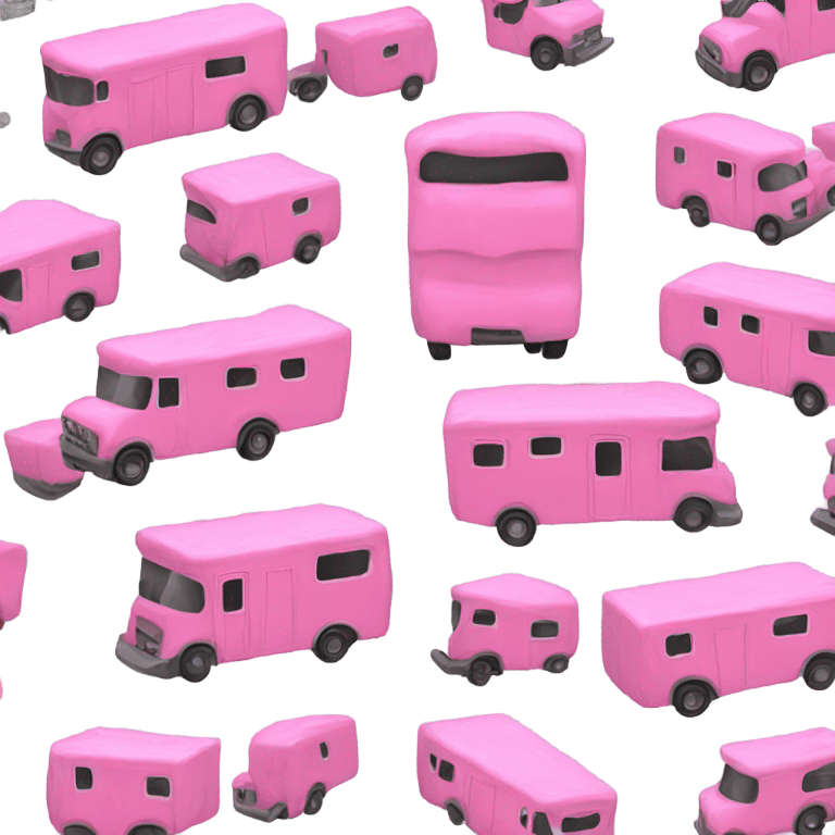 Pink trailer  hone emoji