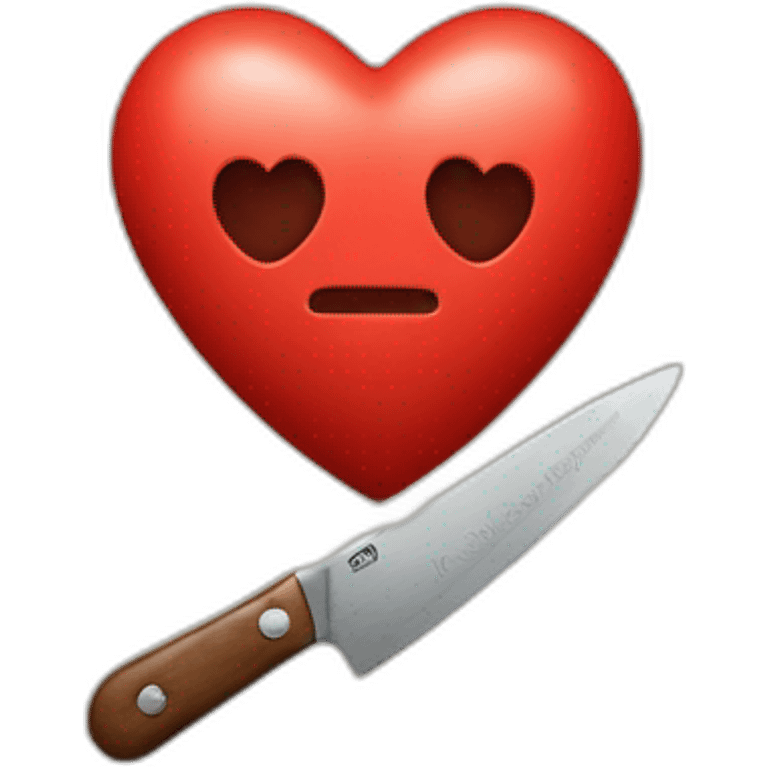 heart with a knife in it emoji