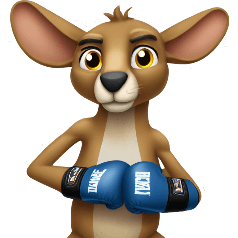 Kangroo wear boxing gloves  emoji