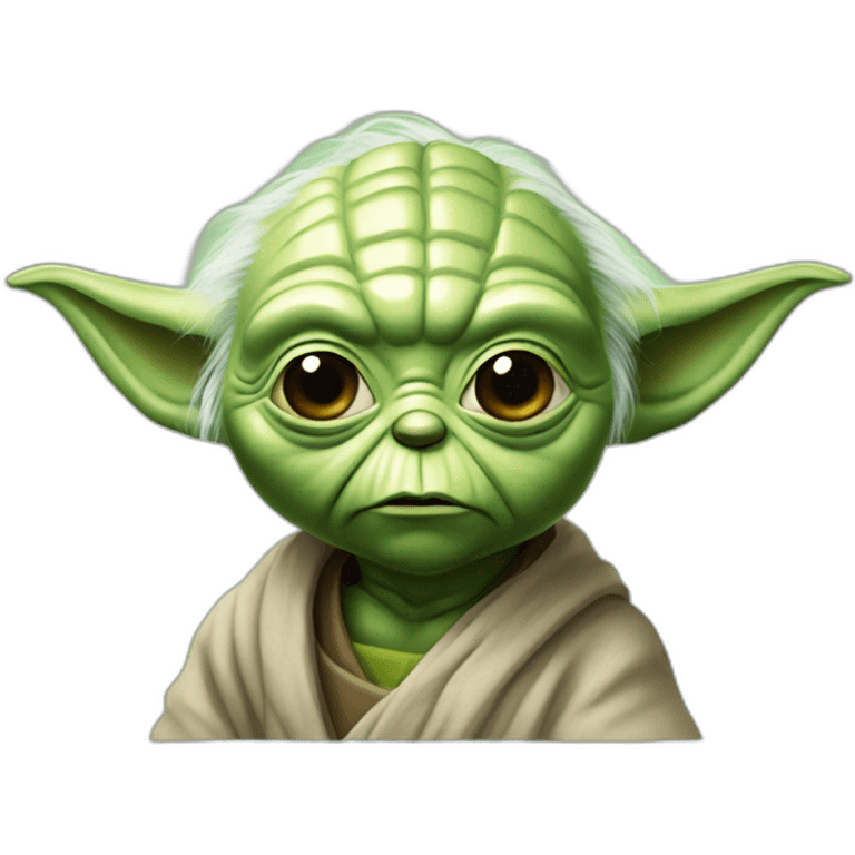 Yoda qui fume emoji