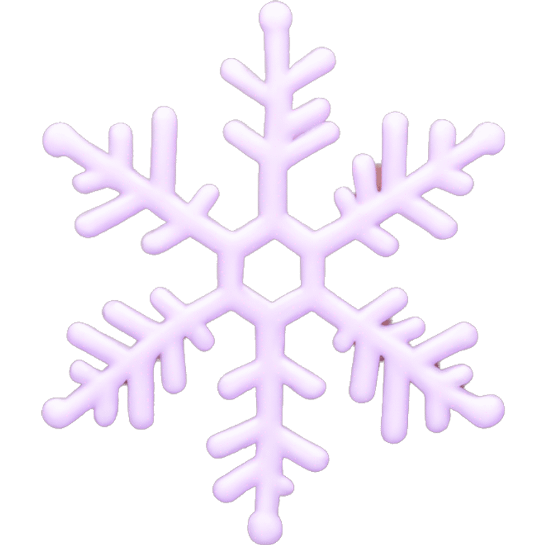 light pink snowflake emoji