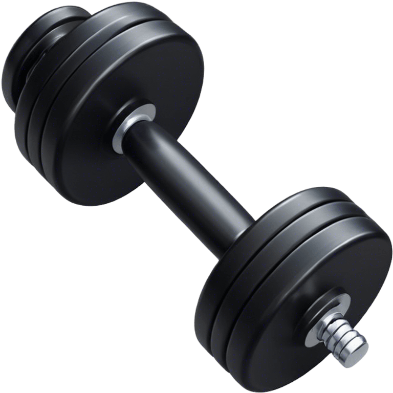 black dumbbell emoji