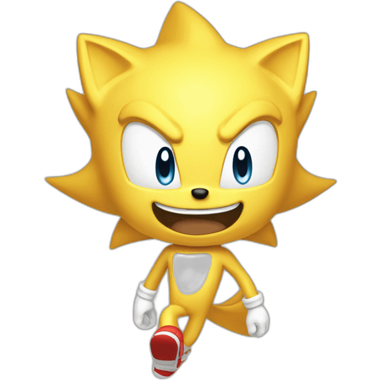 Super Sonic Happy emoji