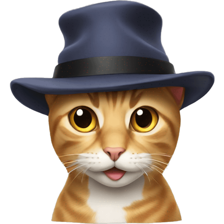 Cat in a hat emoji