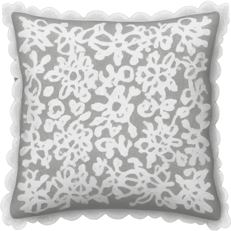 white lace pillow emoji