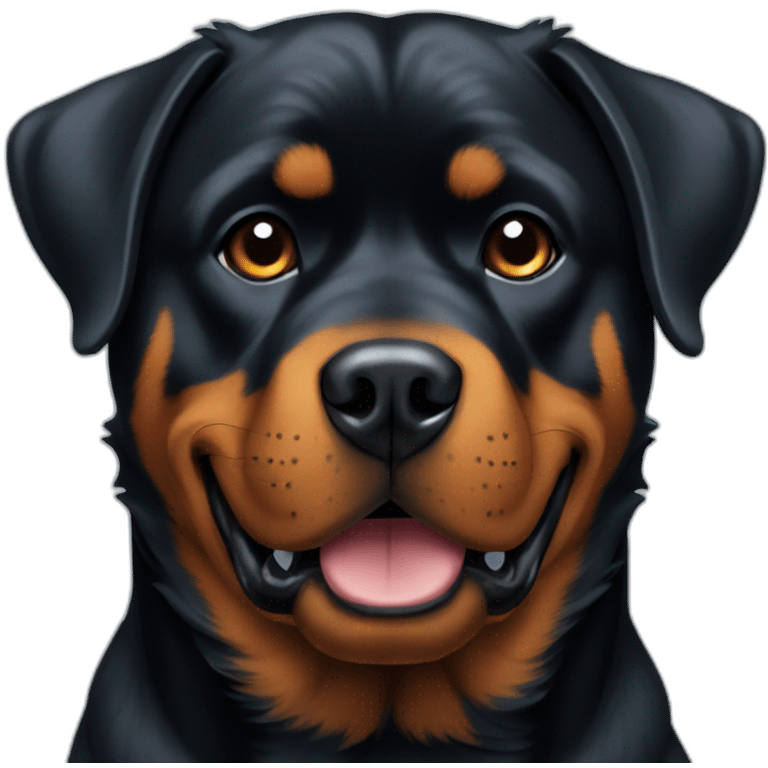 rottweiler dog emoji