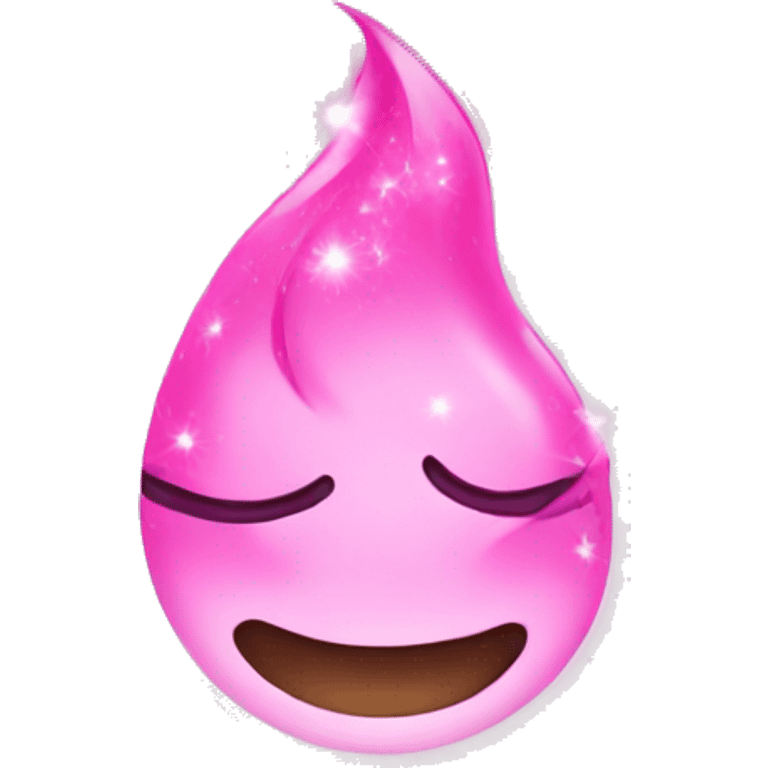 Pink sparkle heat emoji