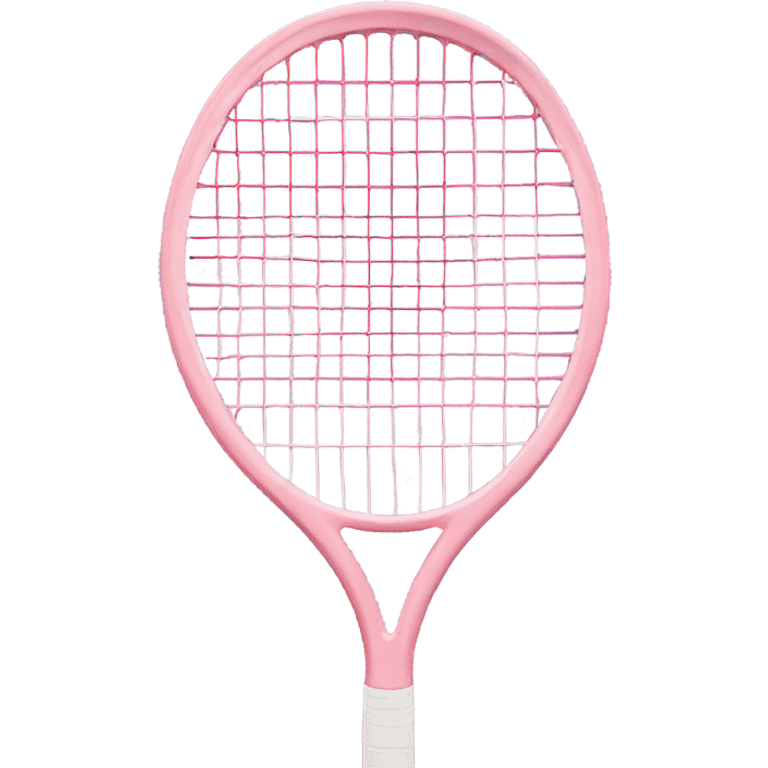 light pink tennis racket with no ball emoji