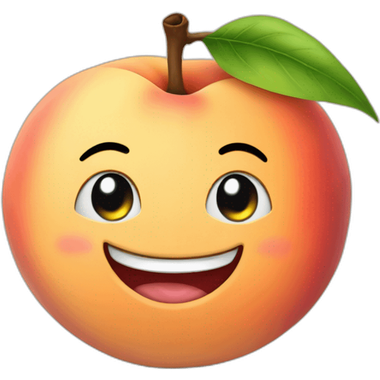 Smiling Peach emoji