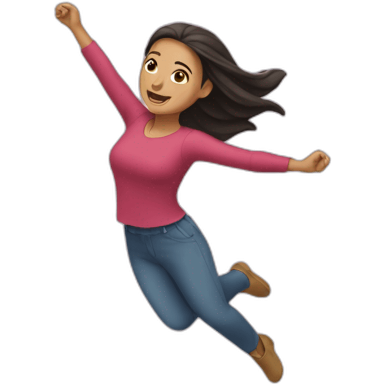 Mujer volando emoji