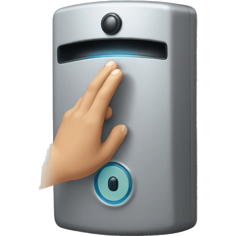 finger pressing doorbell emoji