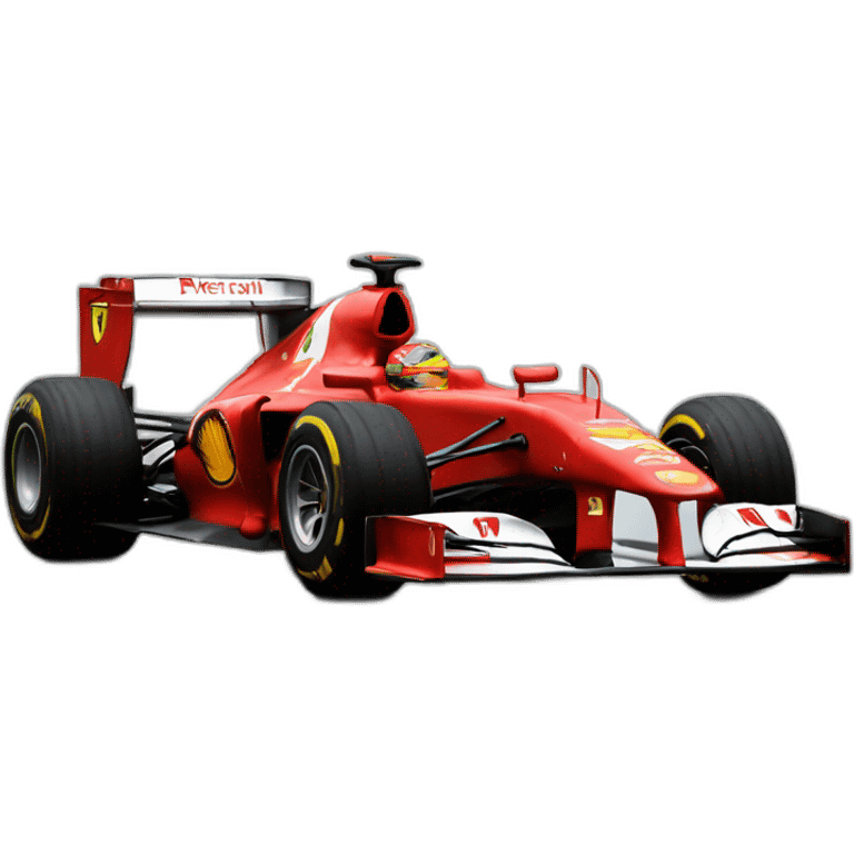 F1 car ferrari emoji