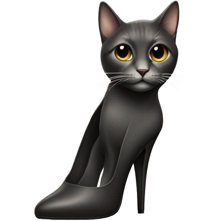 a cat in heels emoji