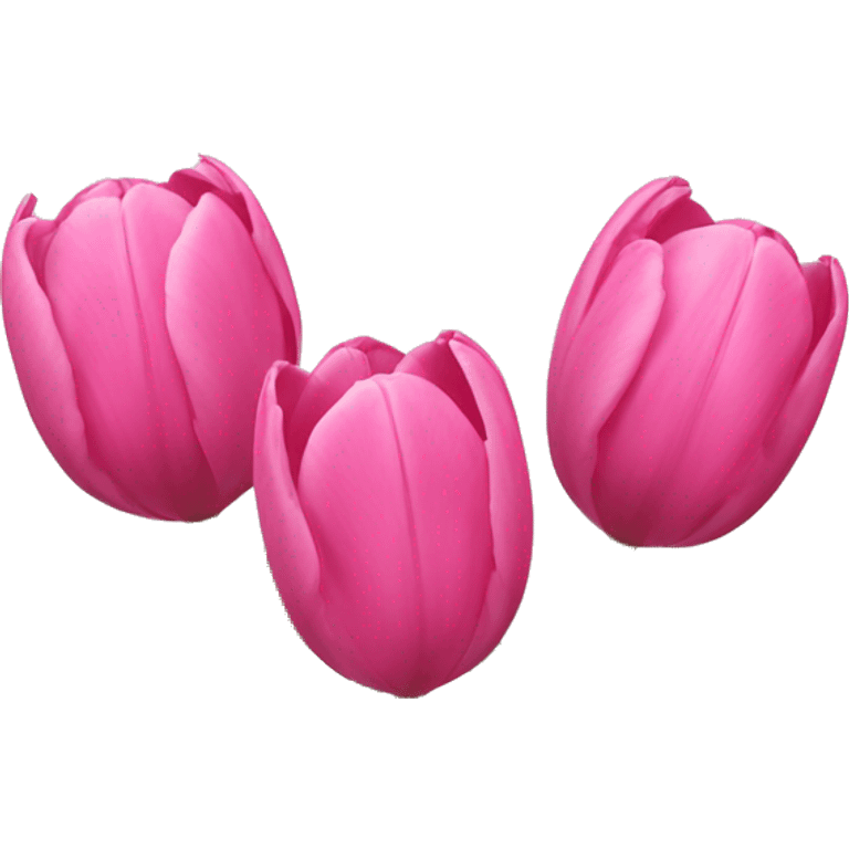 Pink tulips  emoji