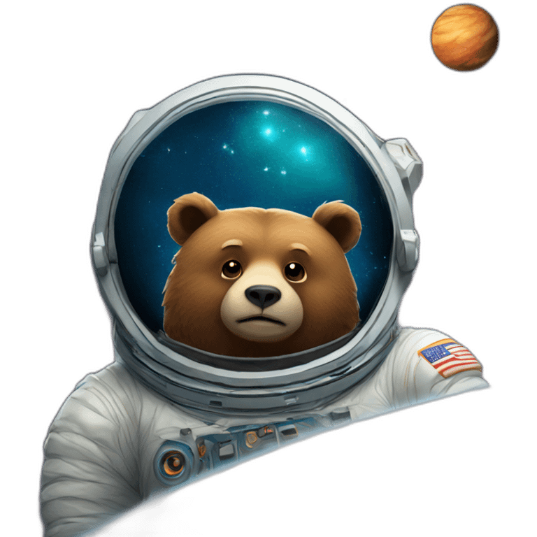 Bear in space emoji