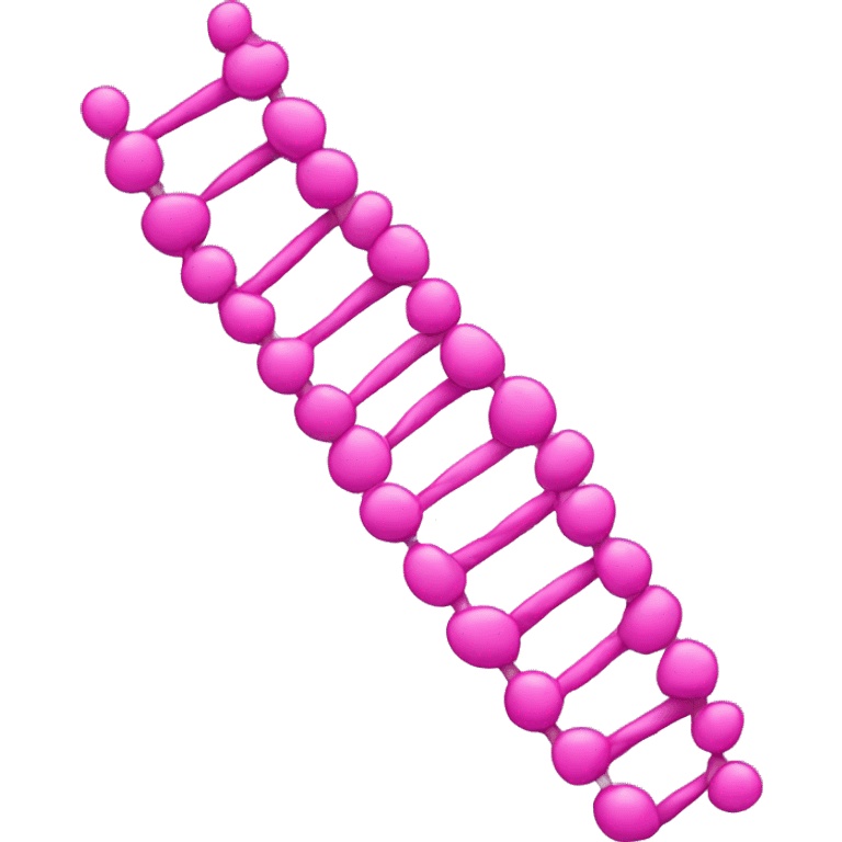 Pink dna strand emoji