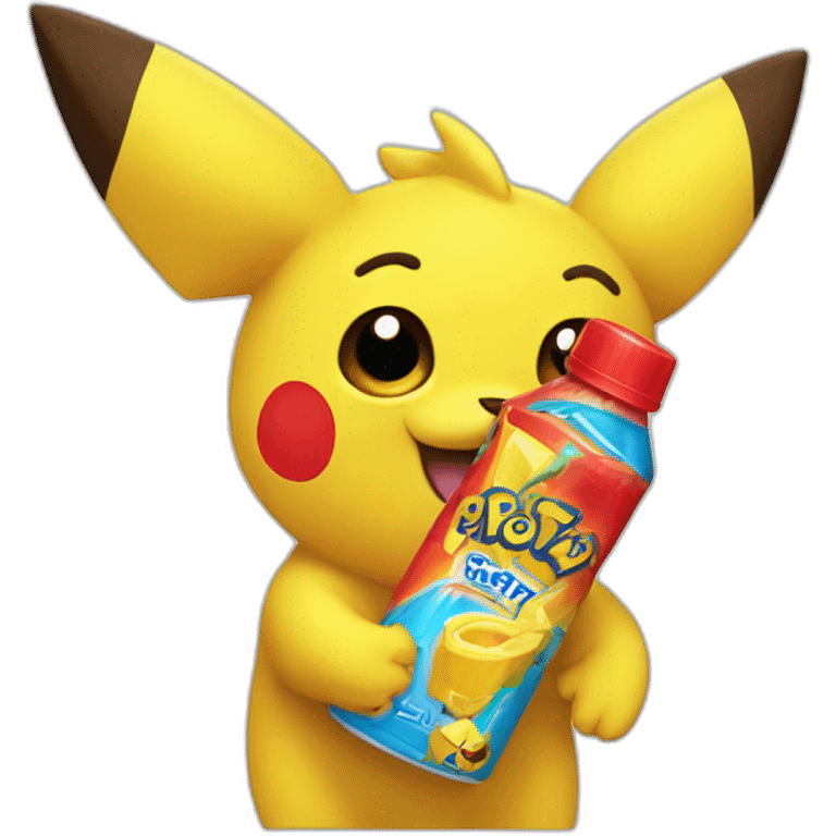 pickachu with caprisun emoji