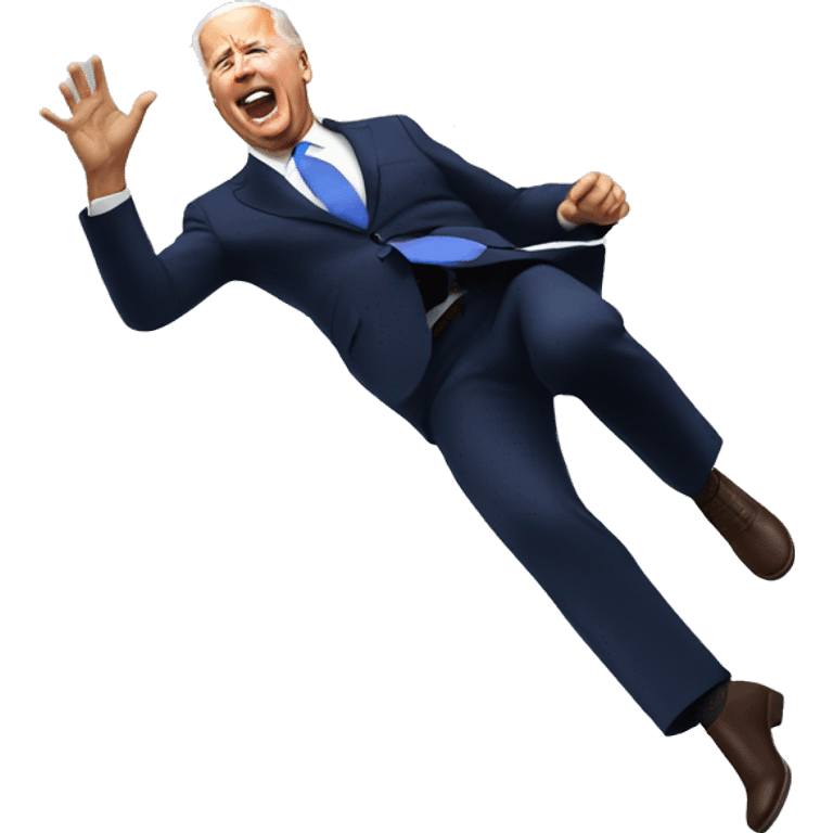 joe biden falling emoji