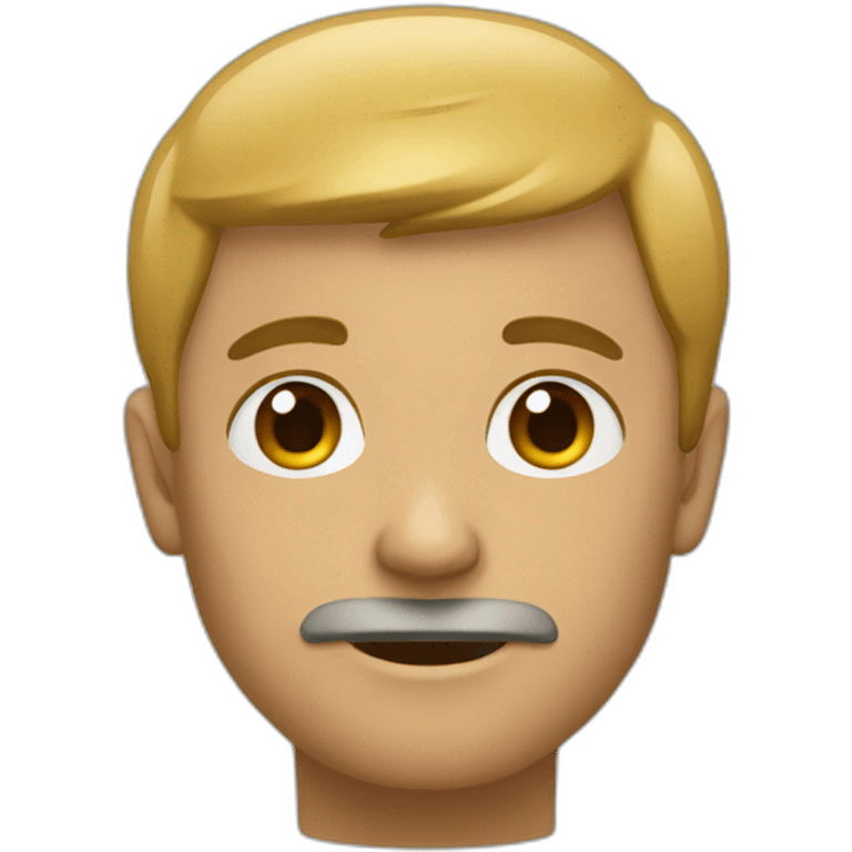 Un homme qui rougit emoji