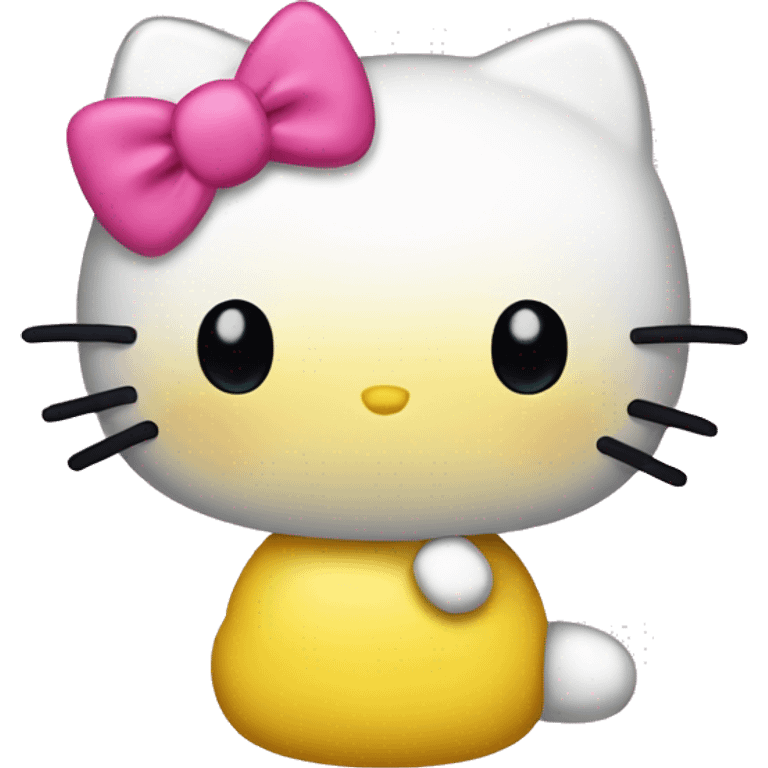 Yellow hello kitty emoji emoji