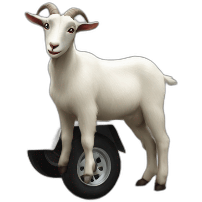 goat in a trailer emoji