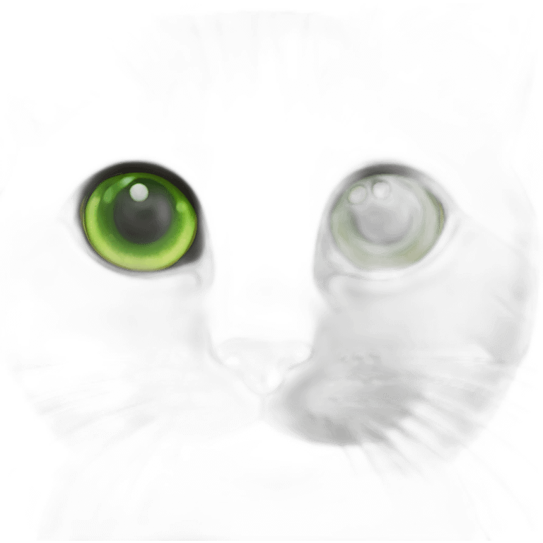 Yeux du chat vert emoji