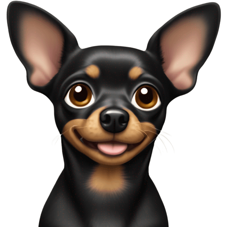 Black chihuahua wiener dog mix  emoji