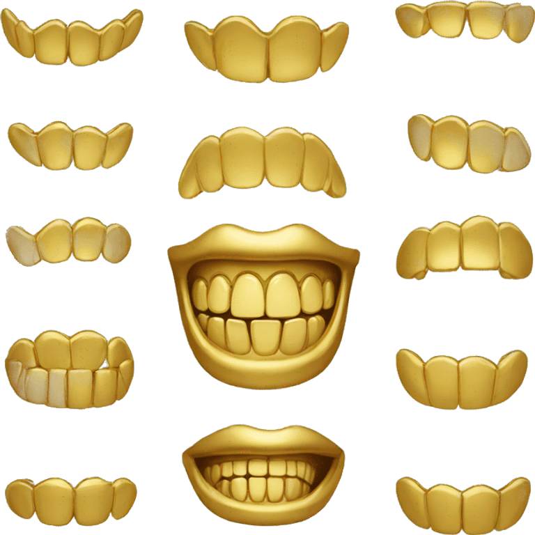 Gold teeth emoji