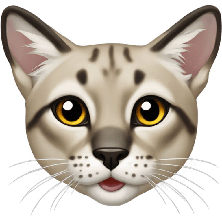 Siamese lynx seal point  emoji