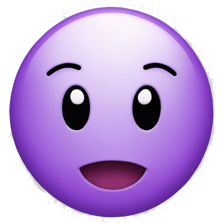 Smiley face with purple heart eyes only emoji