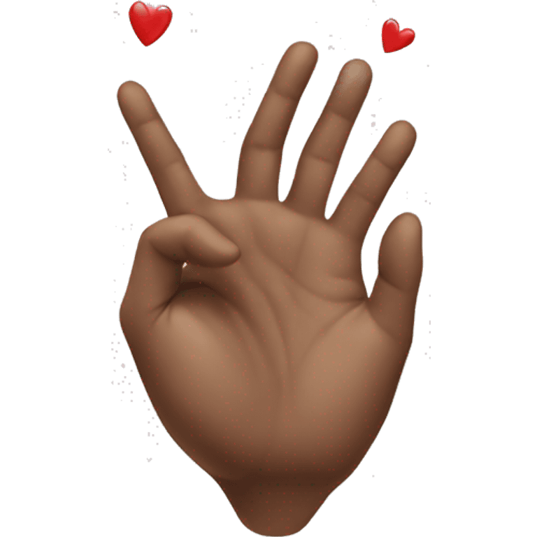 heart shape hand emoji