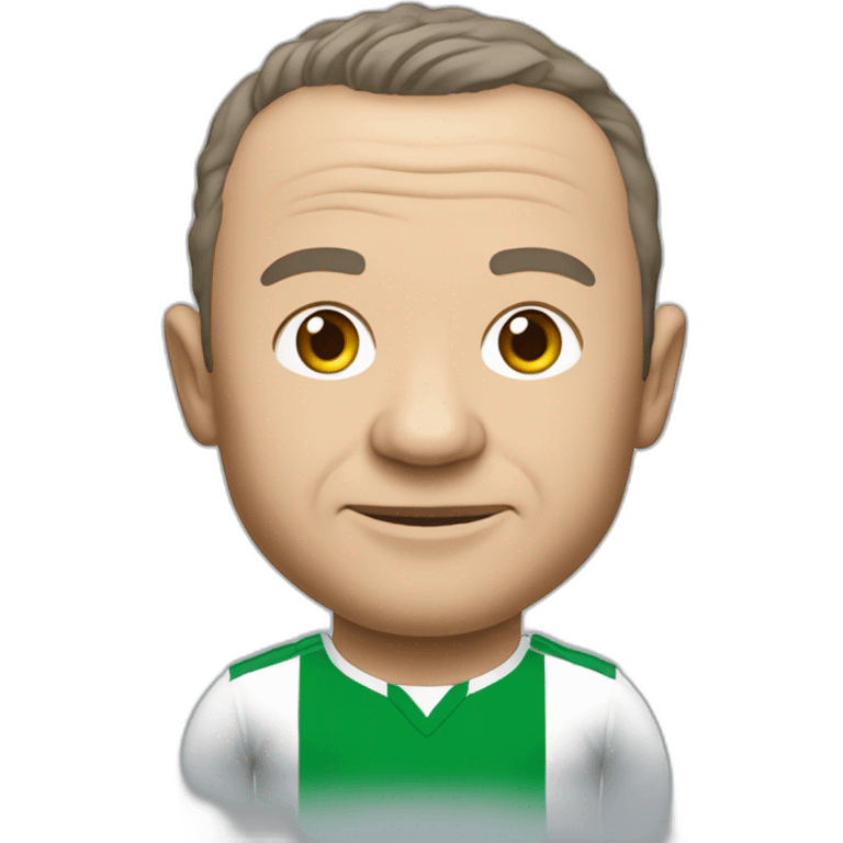 Jean Michel aulas with as saint Étienne shirt emoji