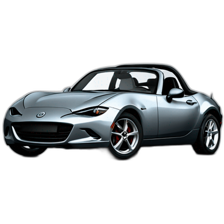 MX5 première génération grise avec phare pop up emoji