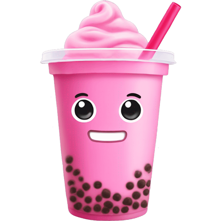 pink bubble tea  emoji