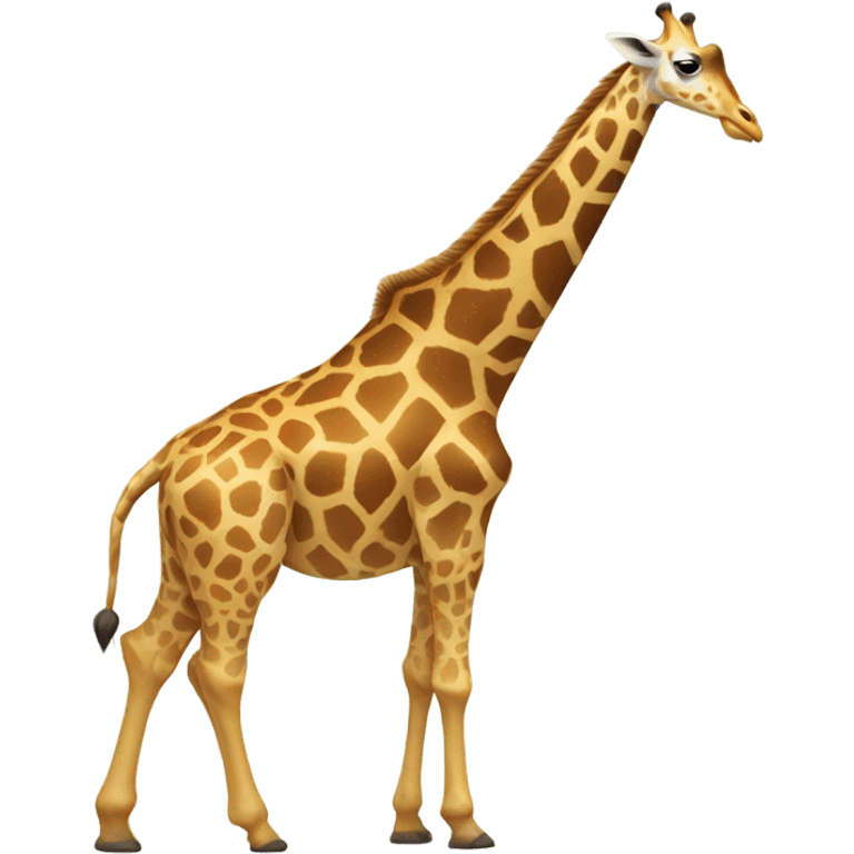 Giraffe with a super long neck emoji