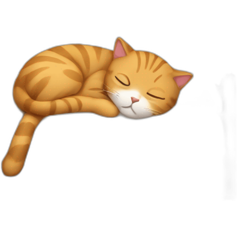 Sleeping cat emoji