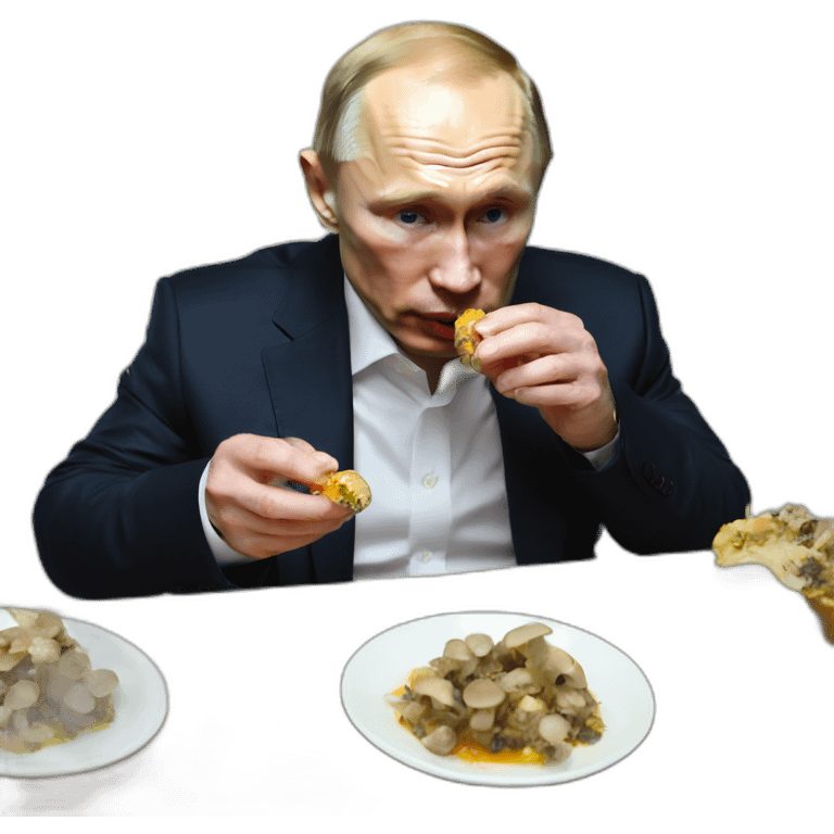 putin eating shrooms emoji