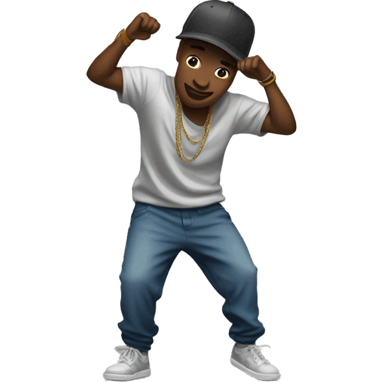 Hiphop dance emoji