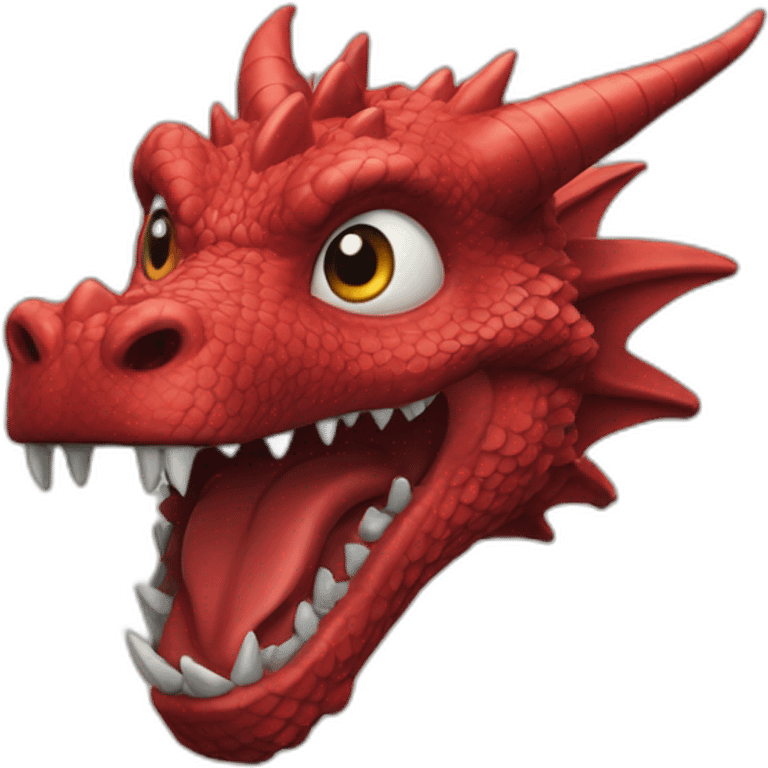 Un dragon rouge de Game of Thrones emoji