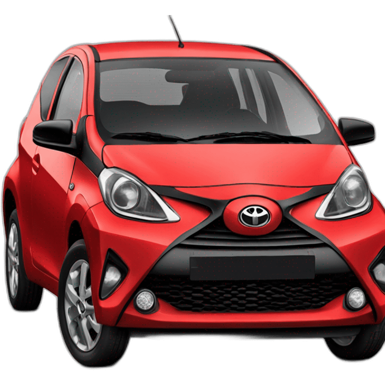 red toyota aygo emoji