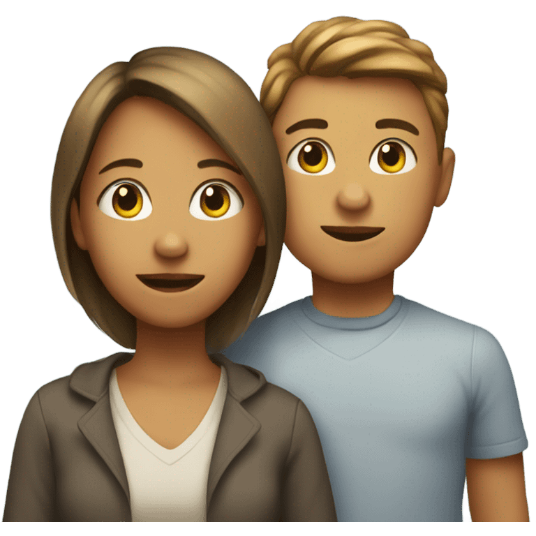 Mom and son emoji