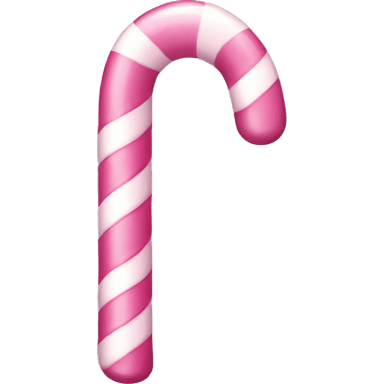 Pink candy cane  emoji