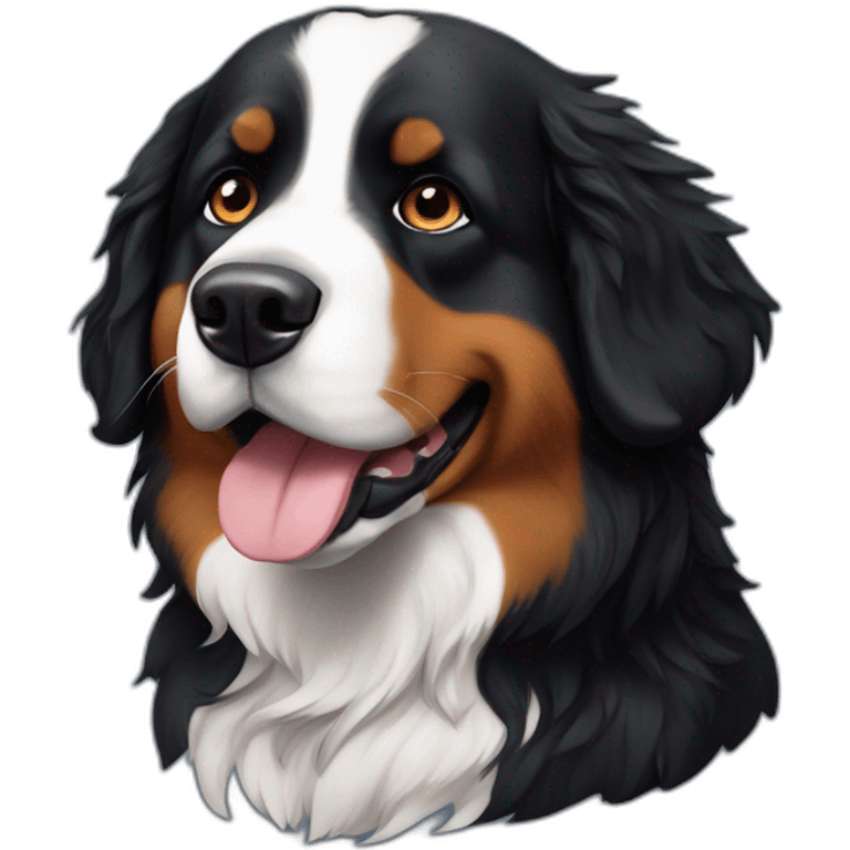 Astronaut Bernese mountain dog emoji